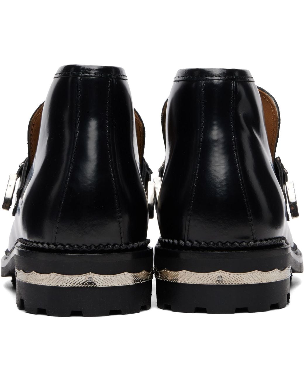 Toga Virilis Black Leather Boots for men