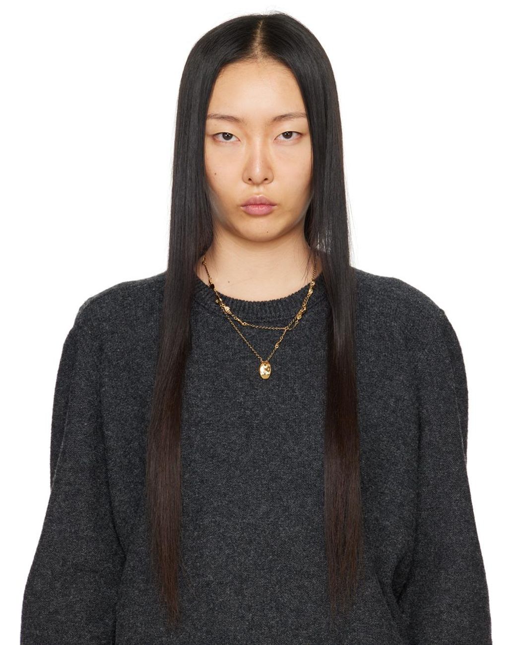 Lemaire ゴールド Estampe ネックレス ナチュラル | Lyst 