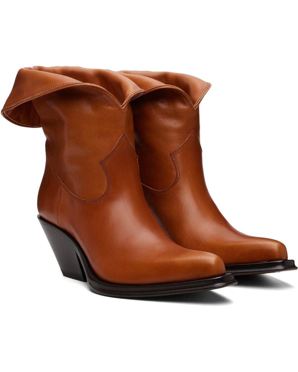 Chloé Brown Azelan Ankle Boots
