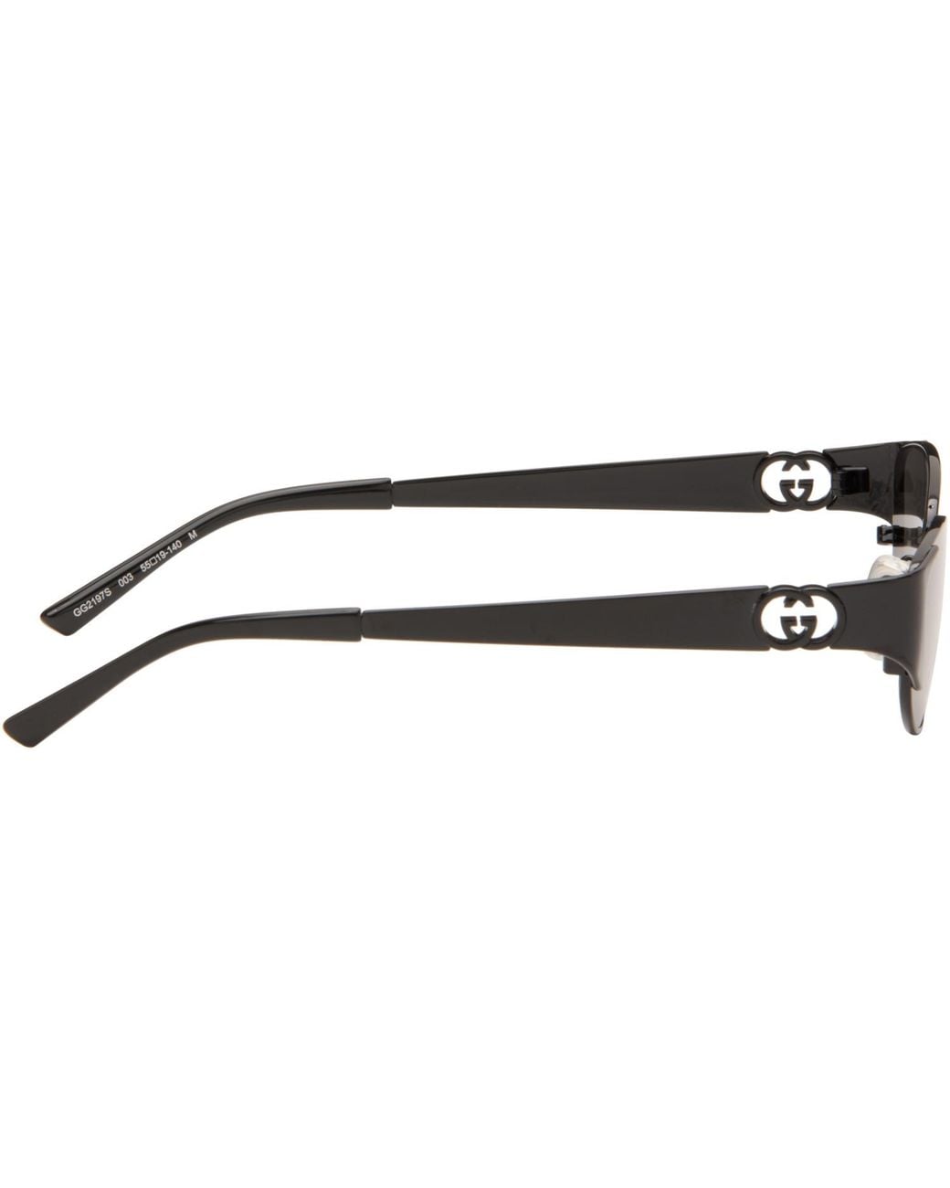 Gucci Gray Oval-Frame Sunglasses for men