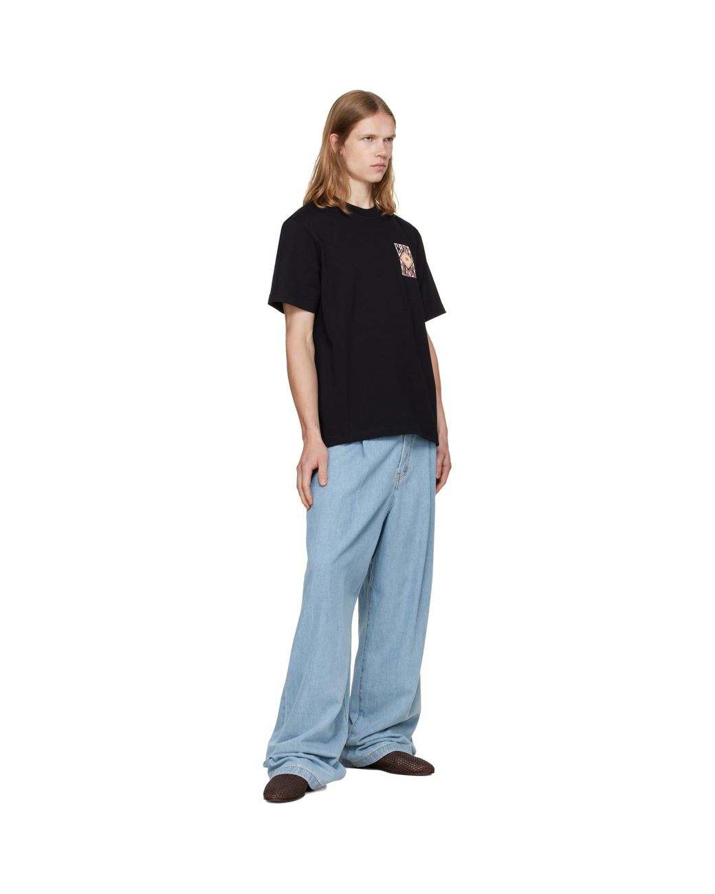 Casablanca Black Hermons Mirage Classic T-Shirt for men