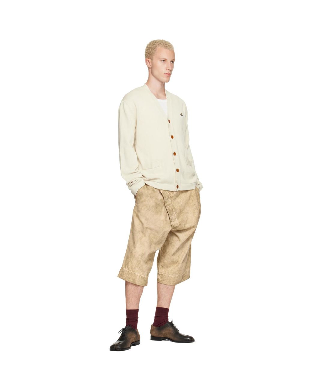 Vivienne Westwood Natural Off- Alex Cardigan for men