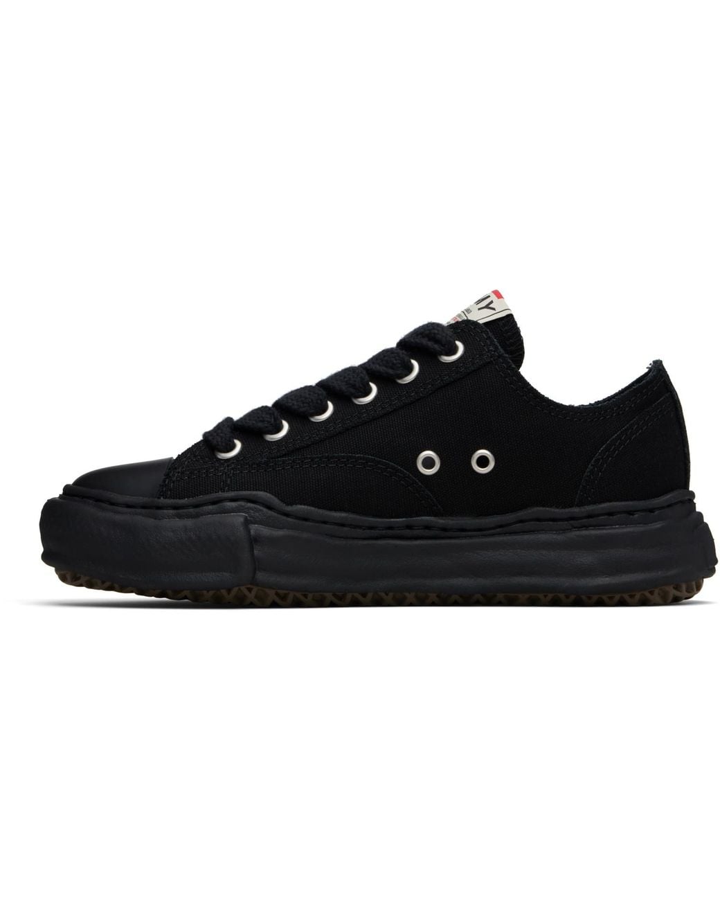 Maison Mihara Yasuhiro Black 'Peterson' Og Sole Canvas Low-Top Sneakers for men