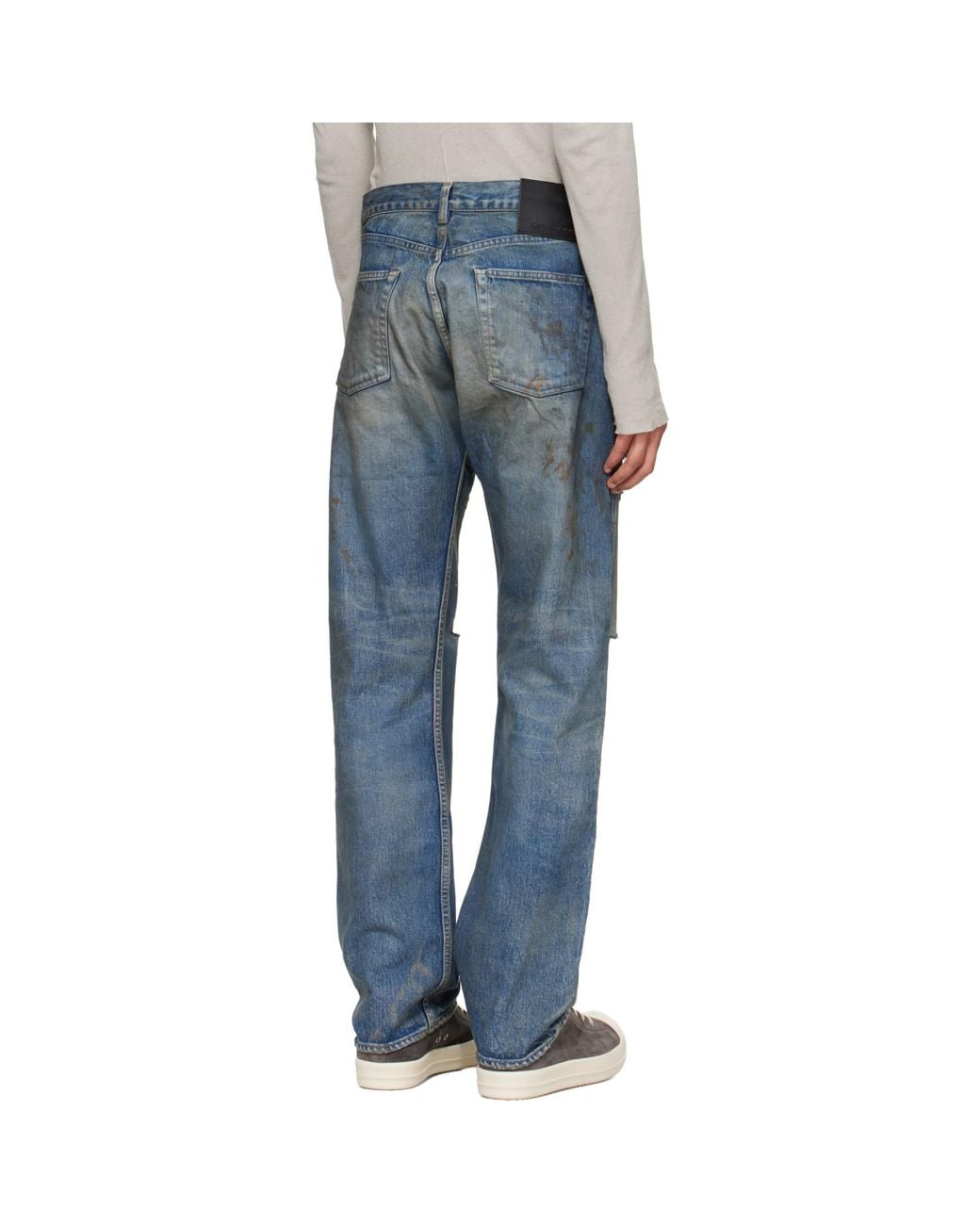 Rick Owens Blue Temple Kurdt Jeans for men