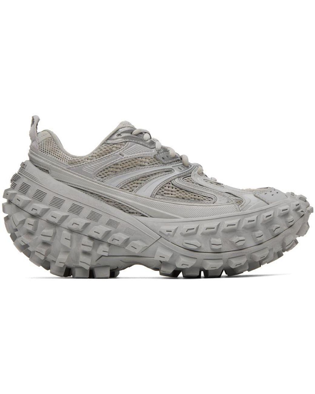 Balenciaga Rubber Gray Defender Sneakers for Men | Lyst