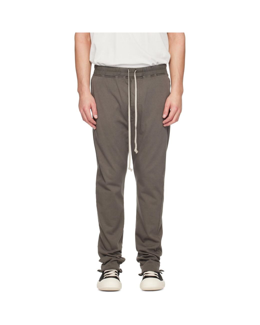 Rick Owens Gray Tower Berlin Drawstring Sweatpants for men