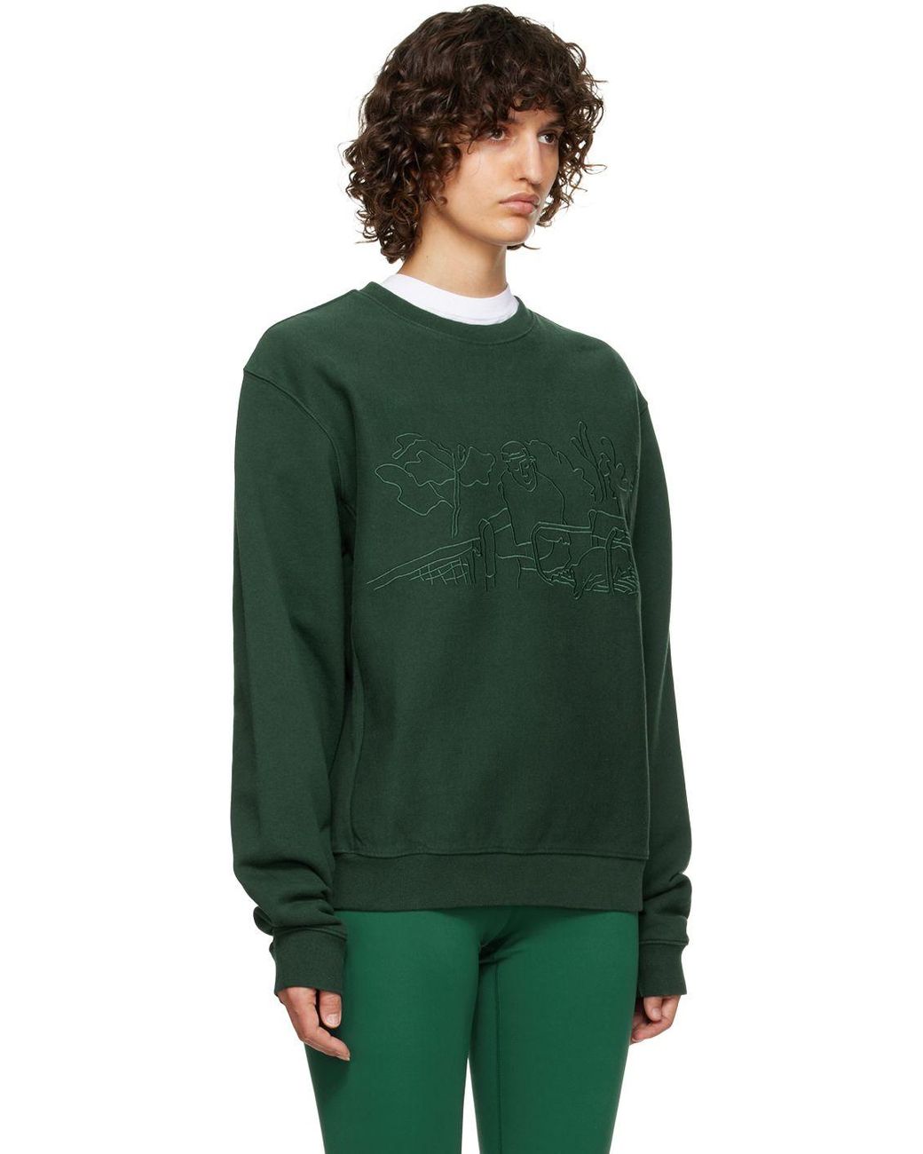 Palmes Green Francis Sweatshirt | Lyst