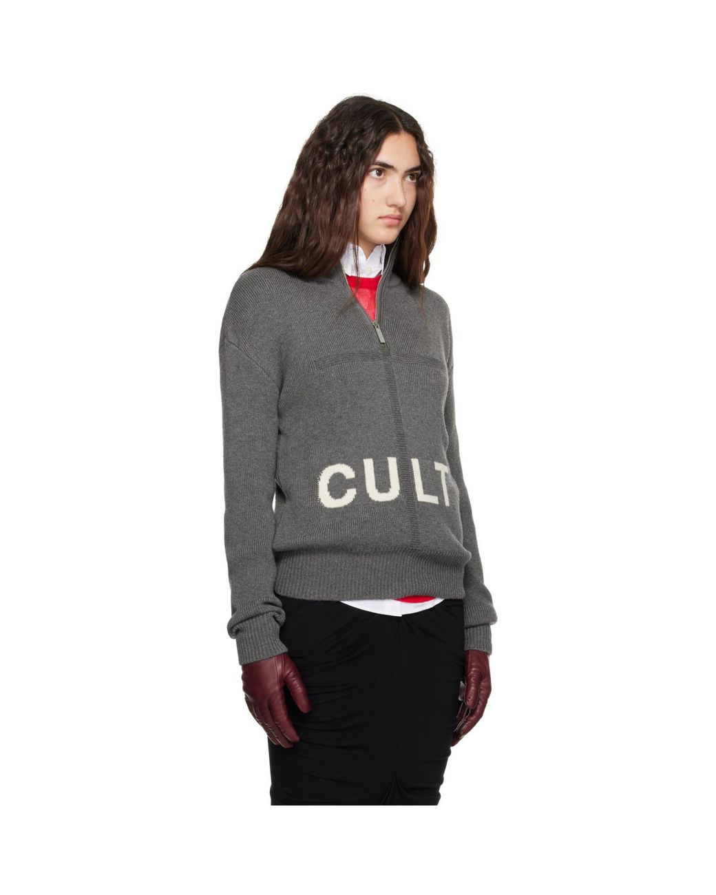MATIERES FECALES Black 'Cult' Sweater