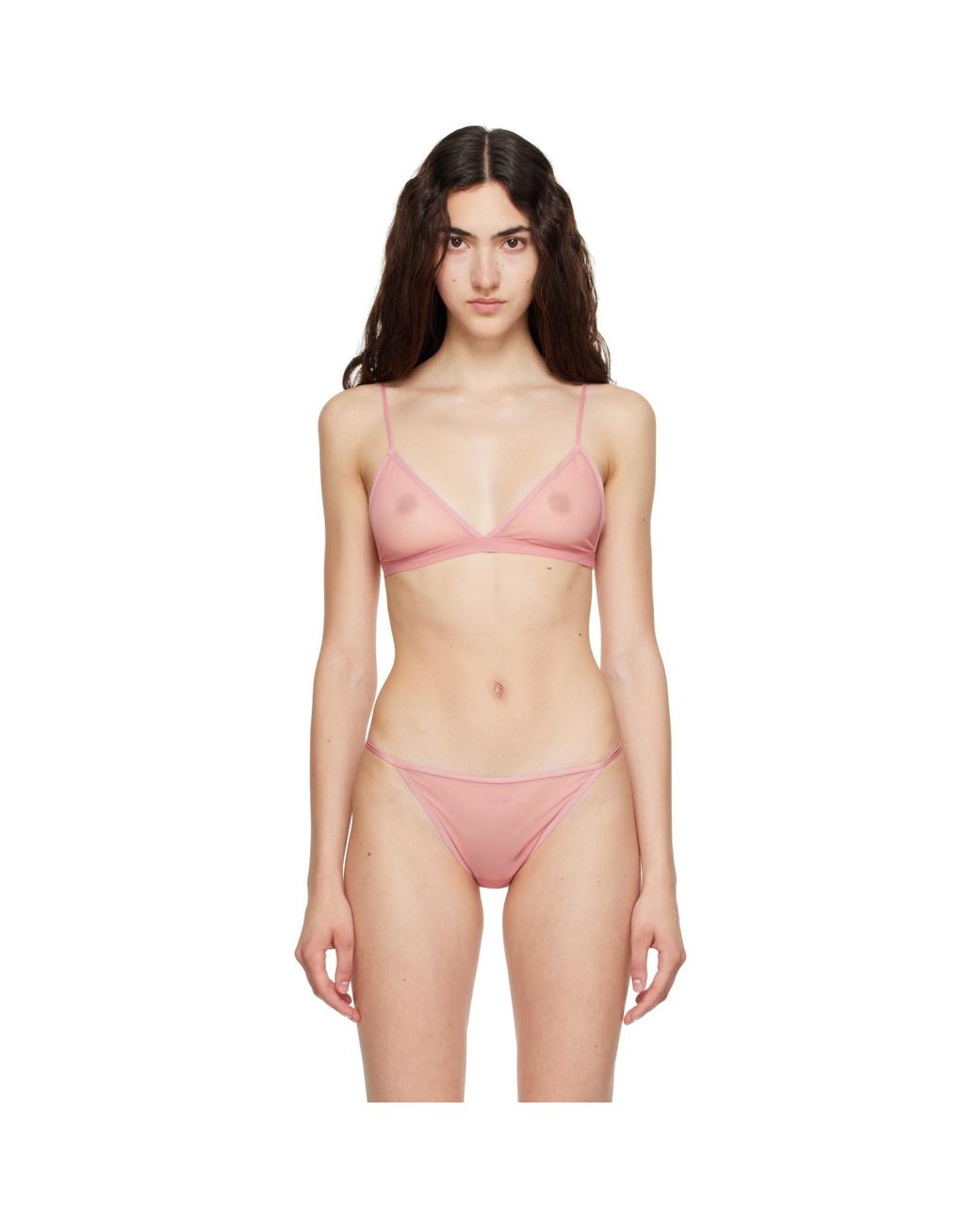 Calvin Klein Pink Ruby Triangle Bralette