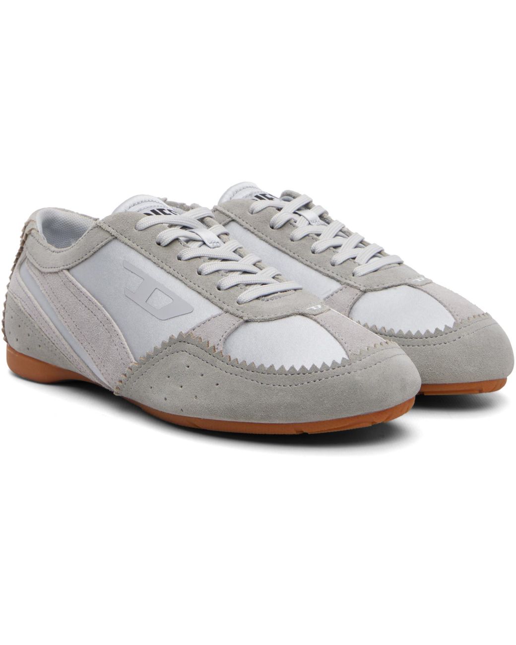 DIESEL Gray D-Mile-Flat Sneakers