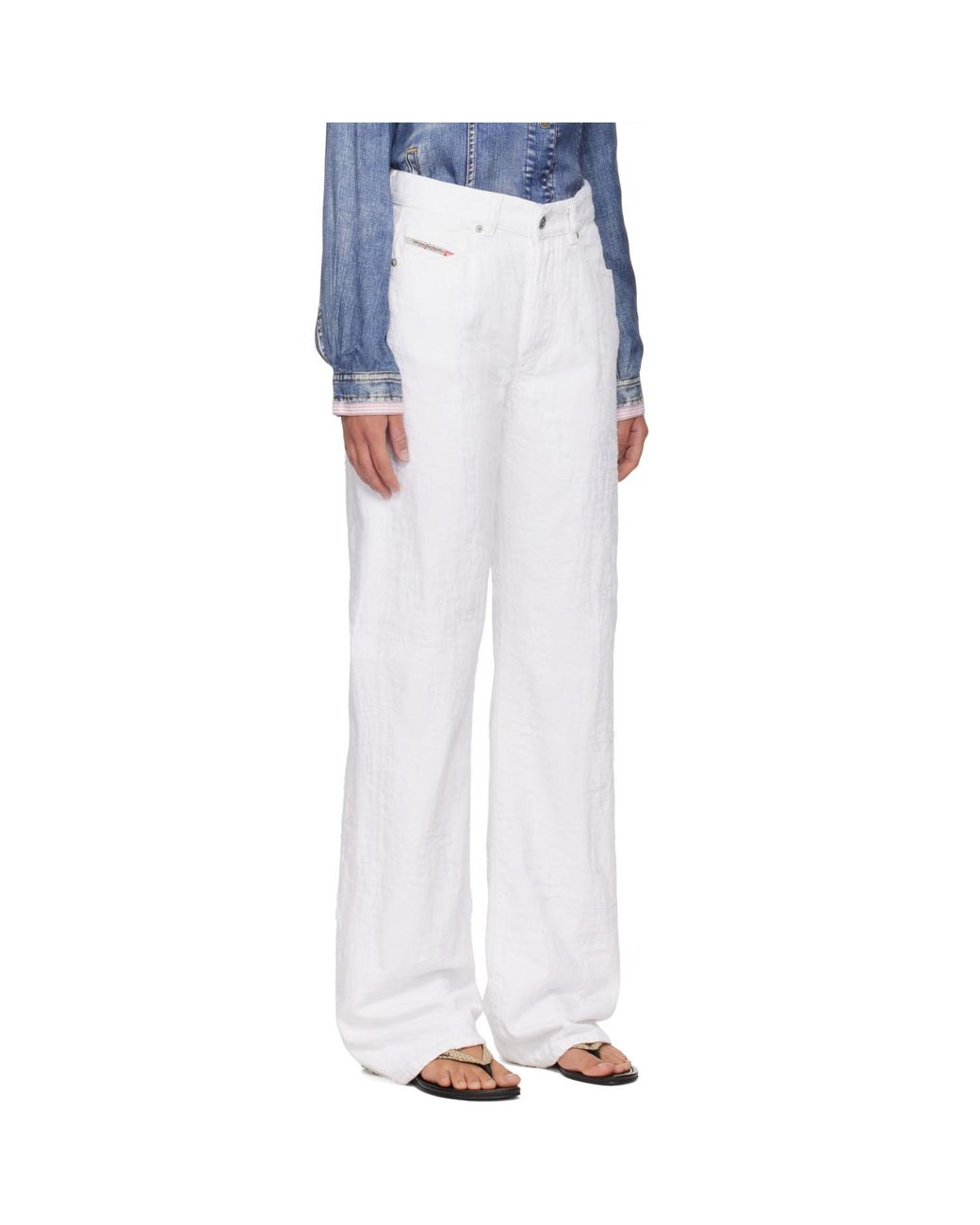 DIESEL Blue Regular High Waist 1971 D-Sent Jeans