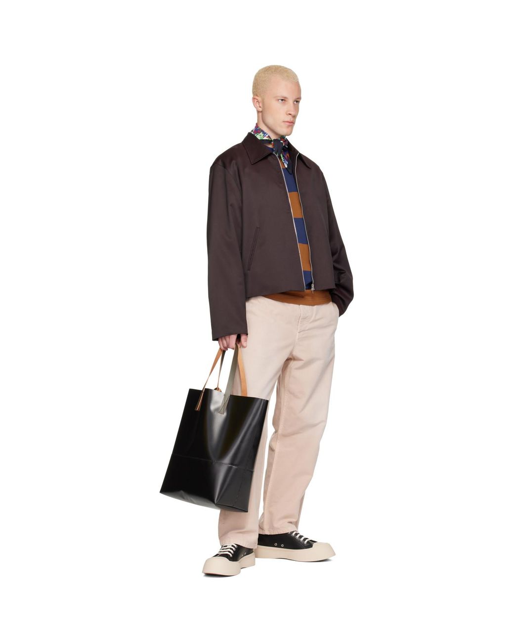 Marni Black Tribeca N/S Tote for men