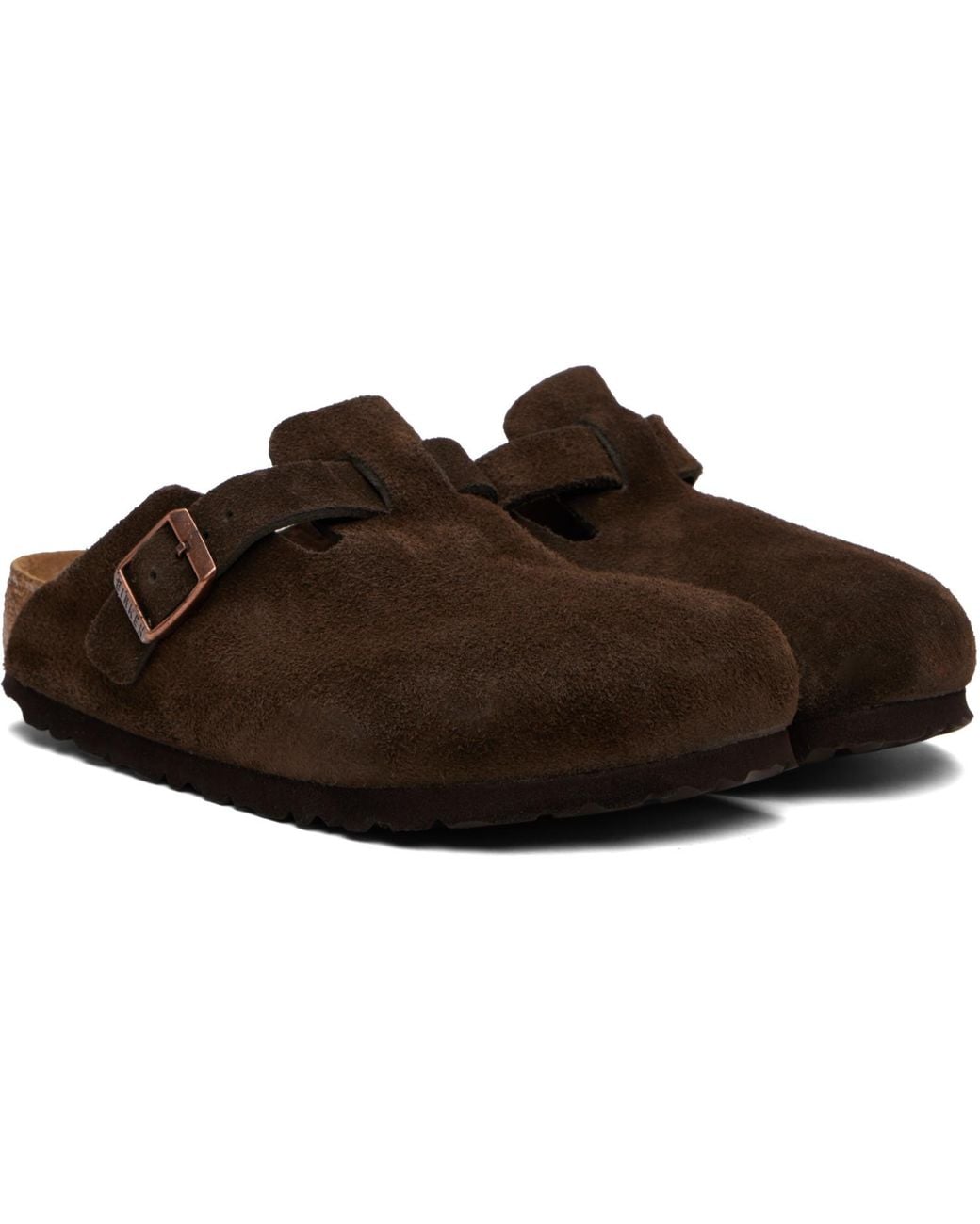 Birkenstock Black Regular Boston Soft Footbed Slip-On Loafers for men