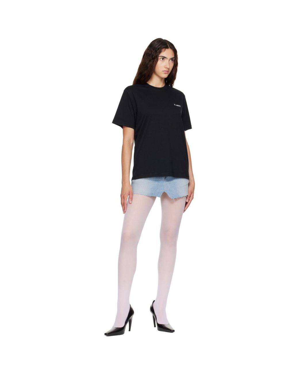 Vetements Black Oversized 'T-Shirt Definition' T-Shirt
