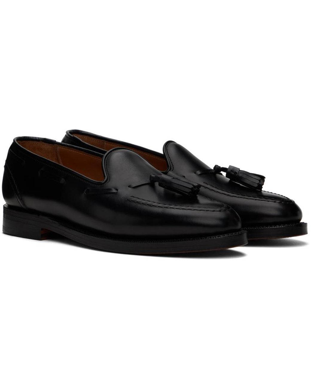 Polo Ralph Lauren Penny Loafers Mens 9 D Black Leather Tassel Booth Calfskin VTG Booth Calfskin Loafer | Ralph Lauren main image 3