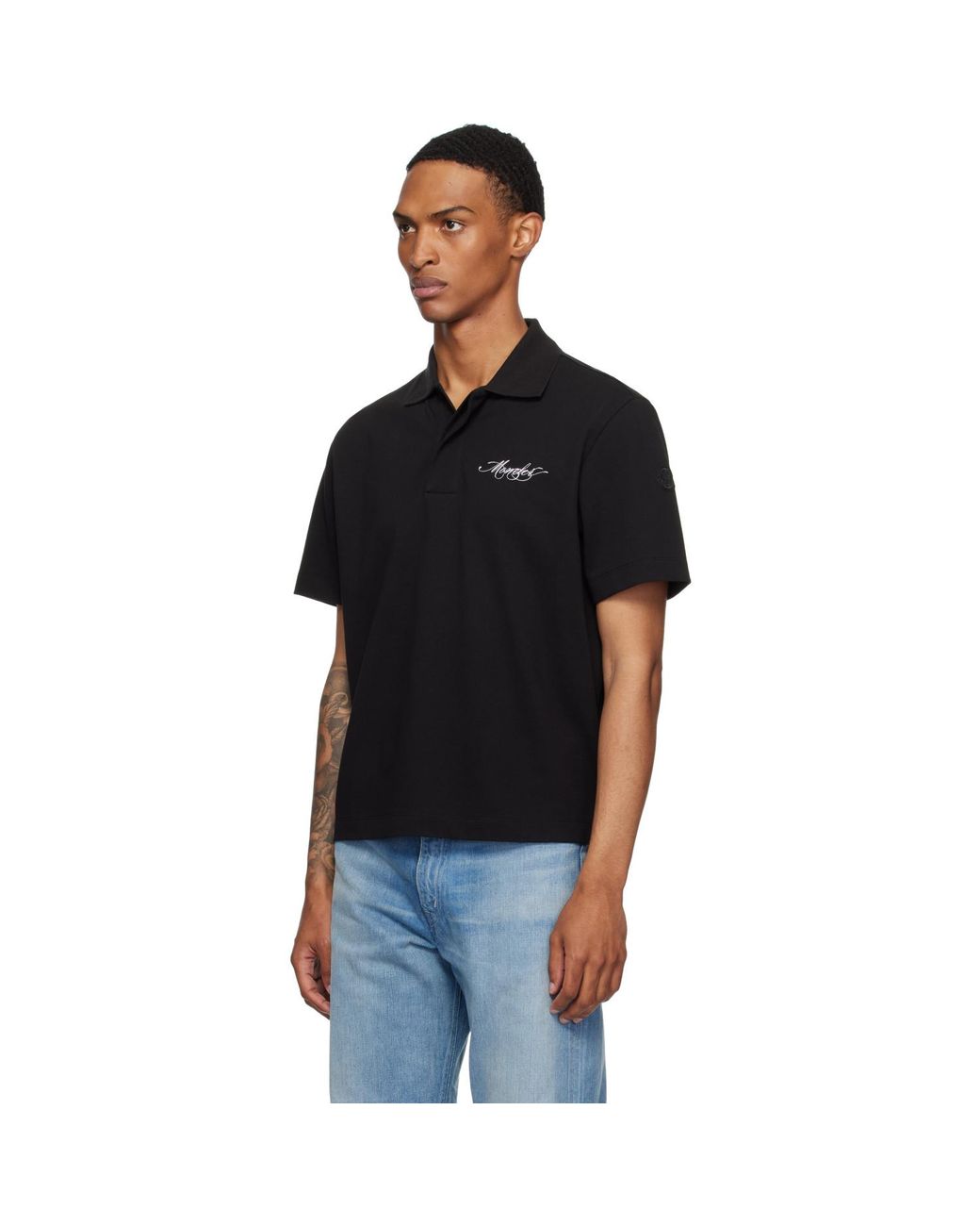 Moncler Black Archivio Creativo Polo for men