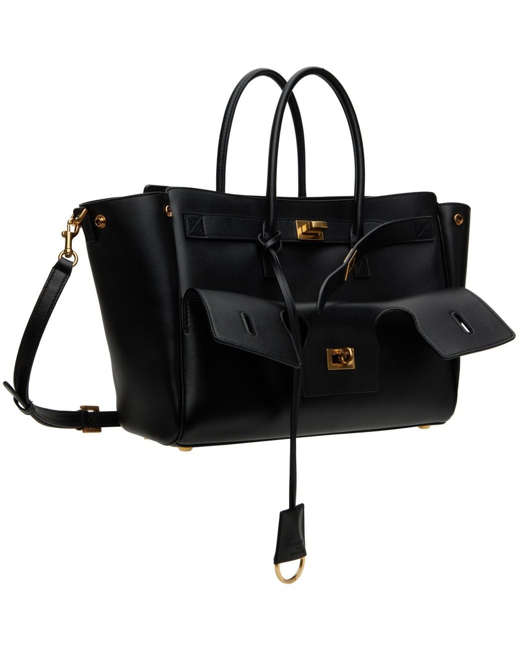 Balenciaga Black Bel Air Small Carry All Bag