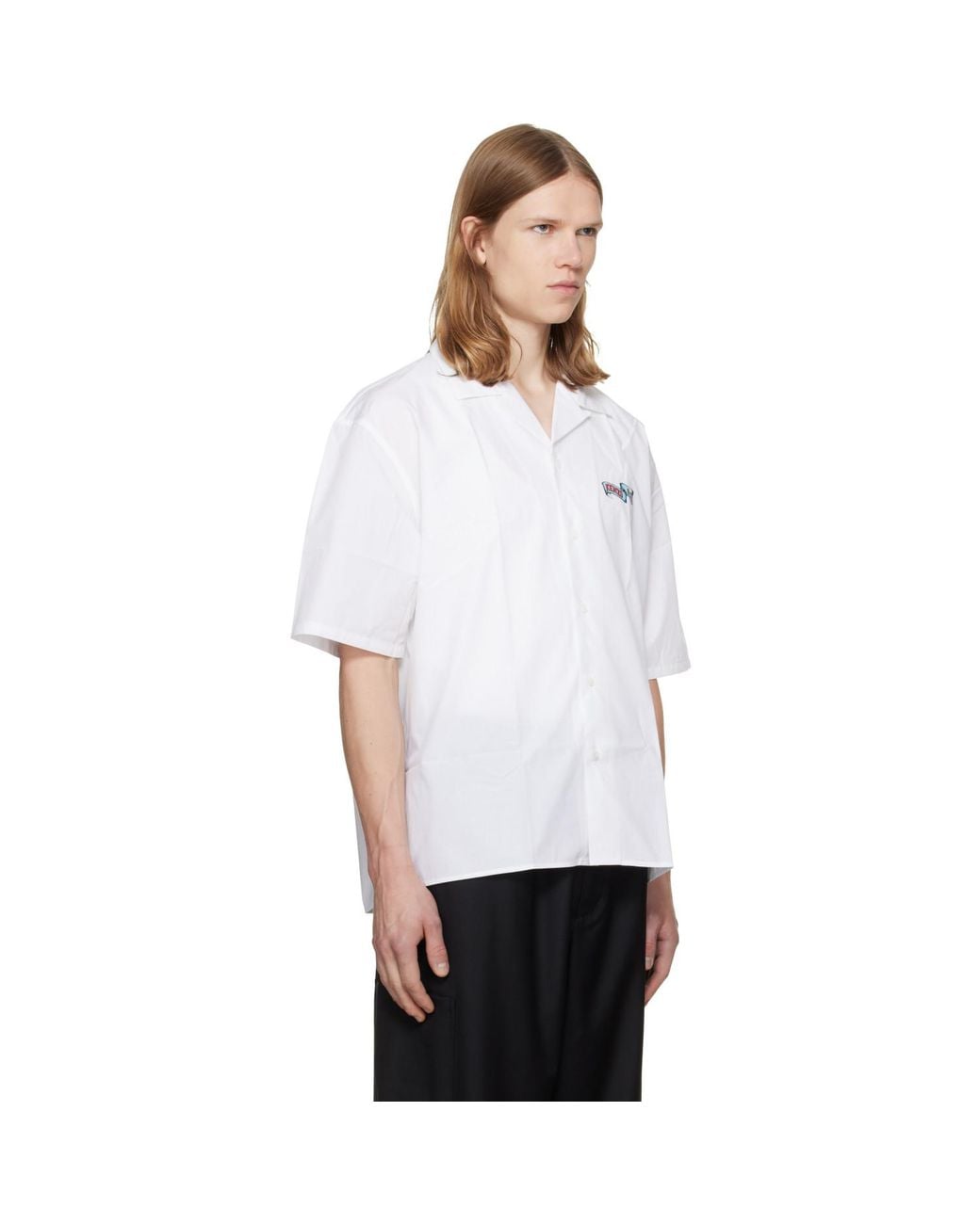 KENZO White Paris Jumping Tiger' Shirt for men