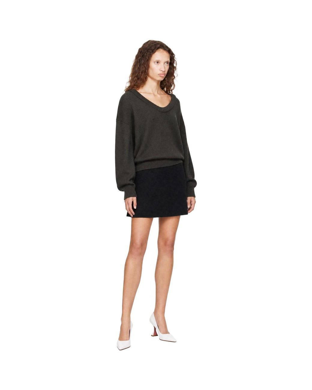 Lisa Yang Black Khaki Doria Sweater