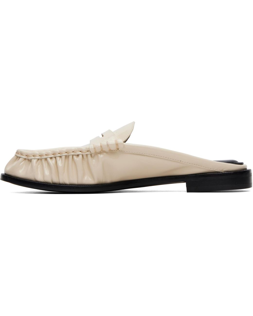 Rag & Bone White Lexi Mule Slip-On Loafers