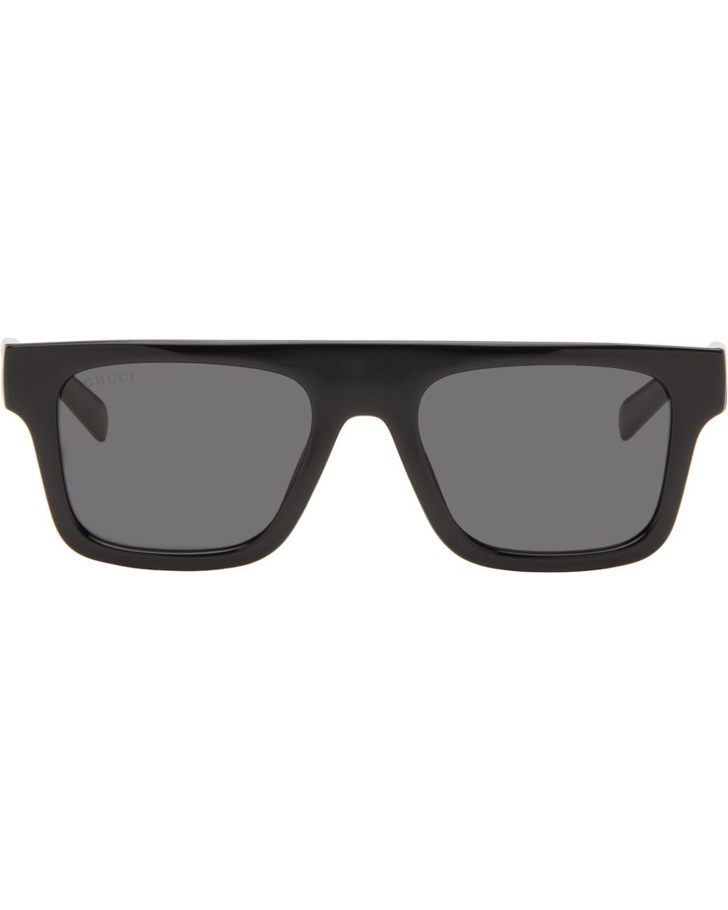 Gucci Gray Square-Frame Sunglasses for men