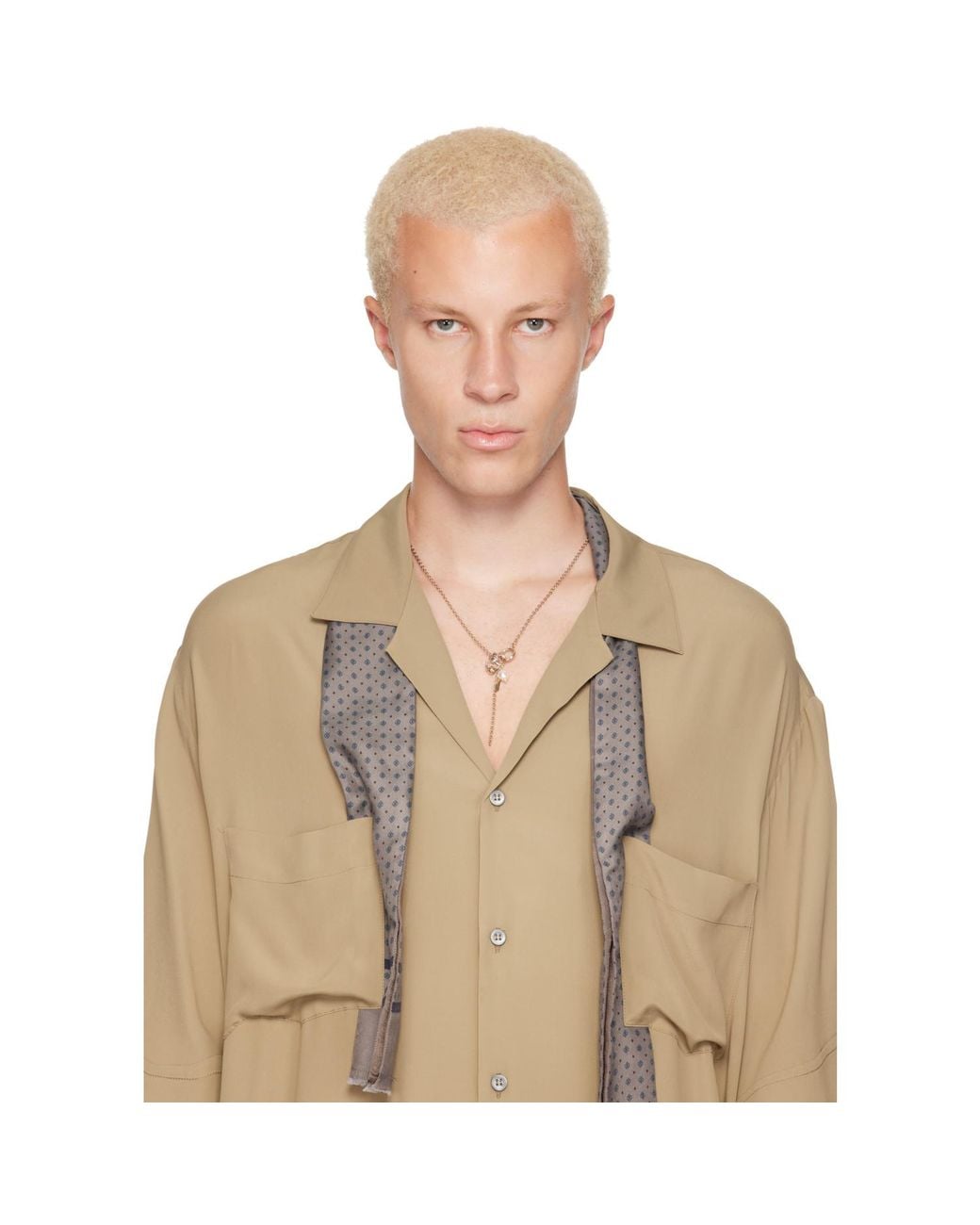 Justine Clenquet Metallic Nathan Necklace for men