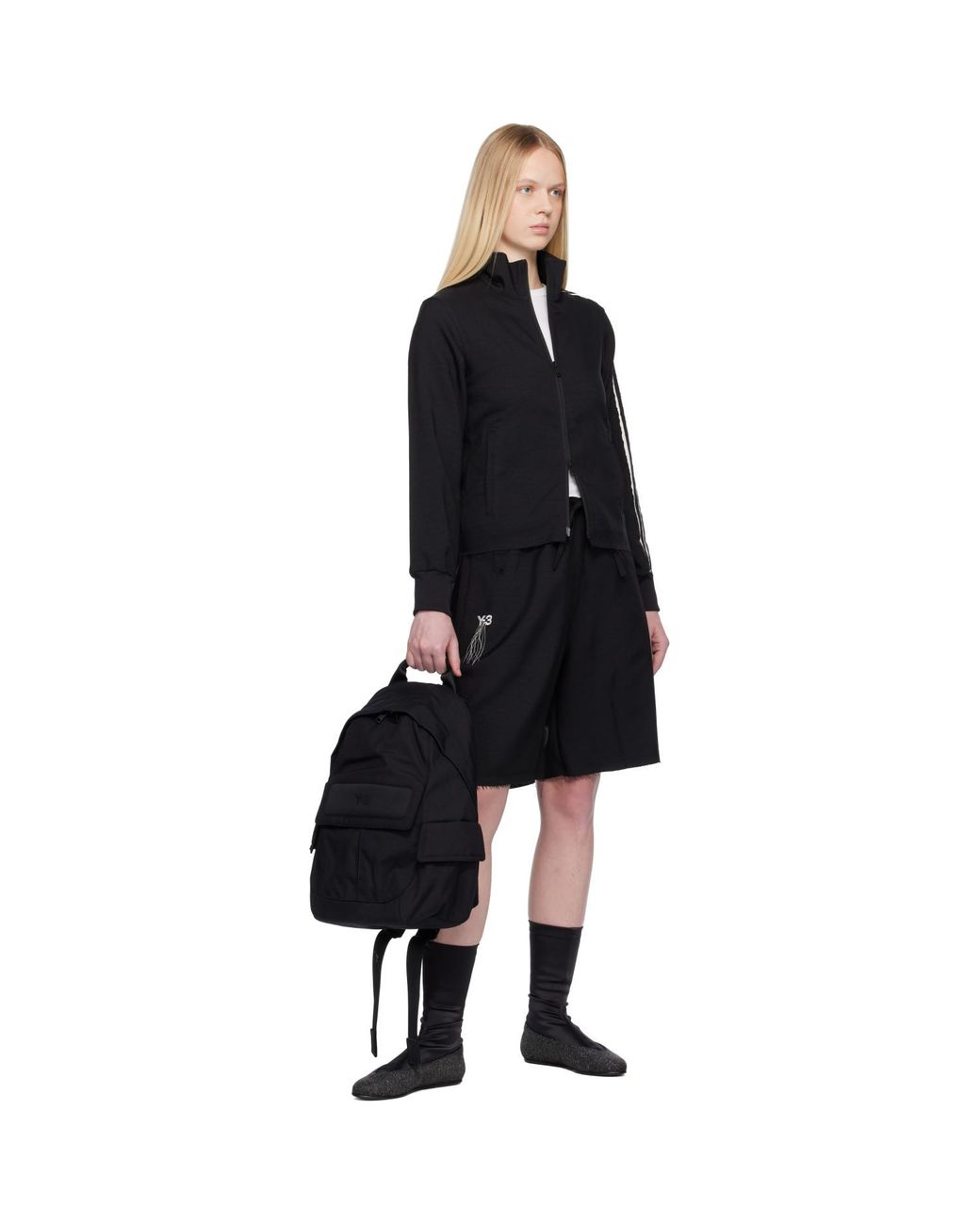 Y-3 Black Small Backpack for men