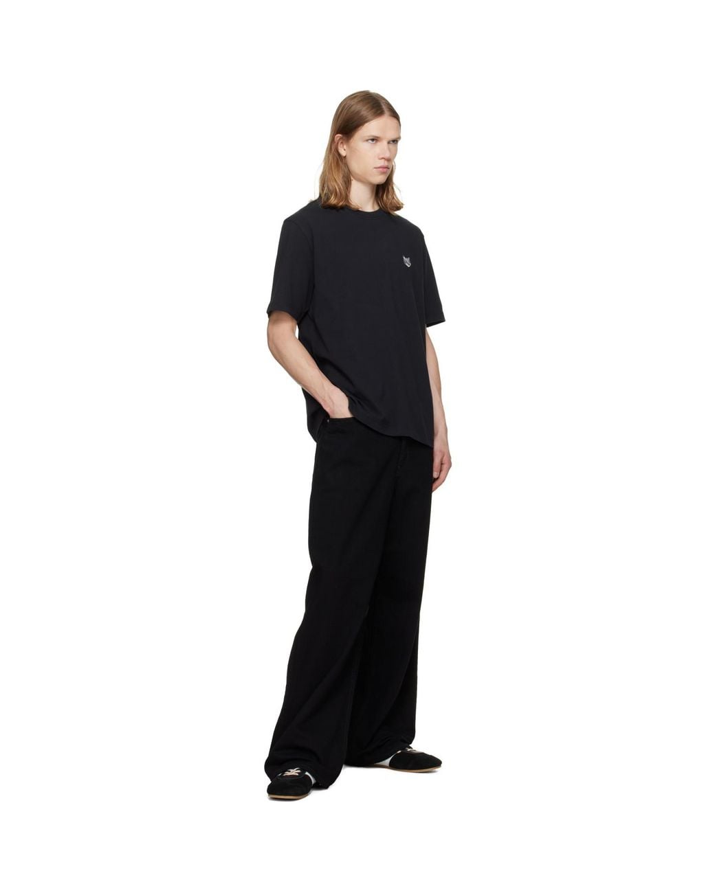 Maison Kitsuné Black Fox Head Comfort T-Shirt for men