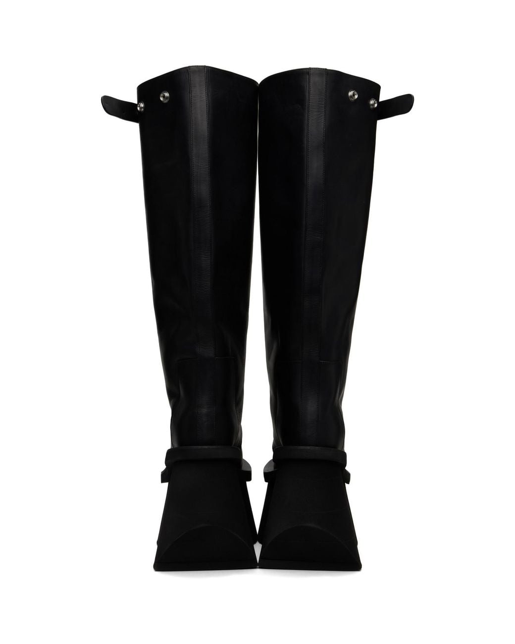 Rick Owens Black Tower Naska Factory Knee Boots for men