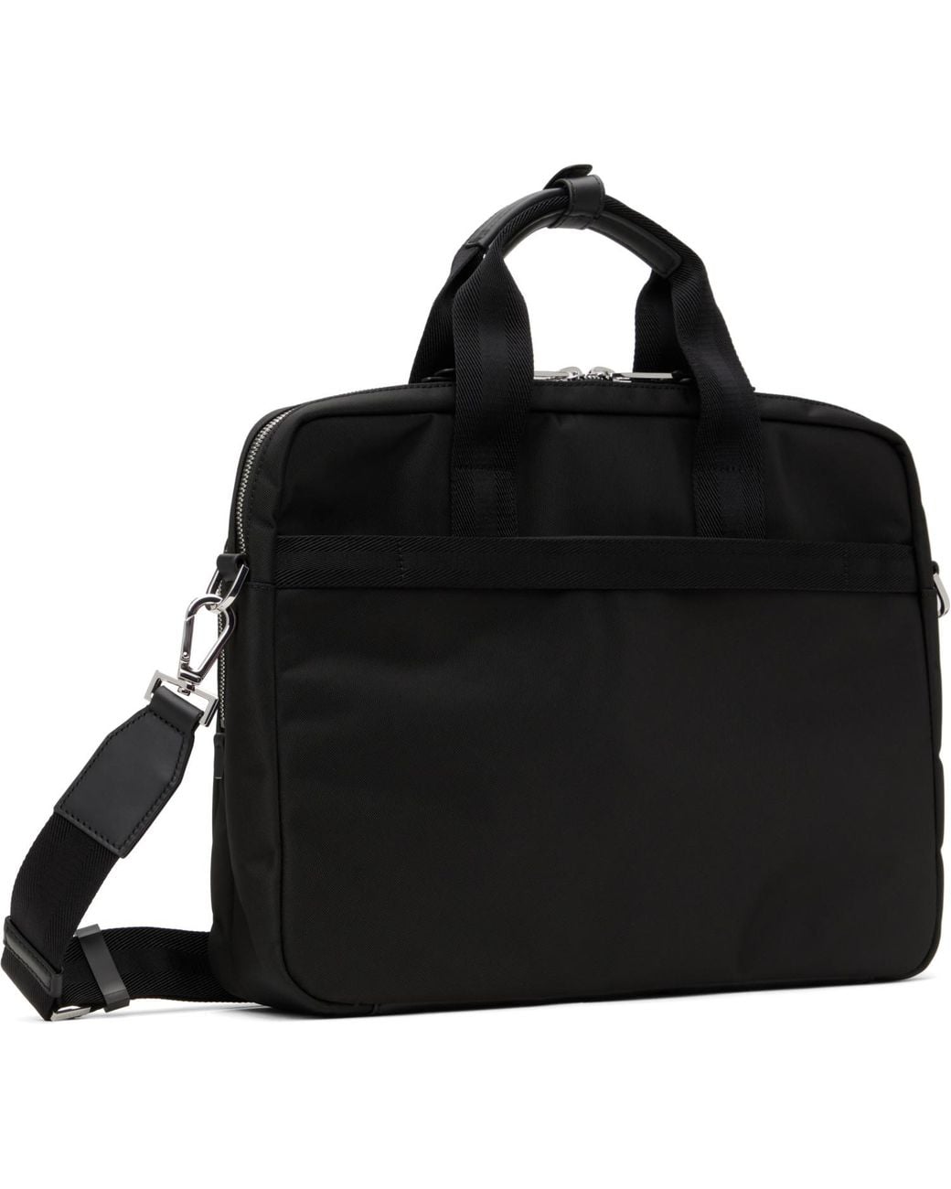 Boss Black Removable Shoulder Strap Document Briefcase for men