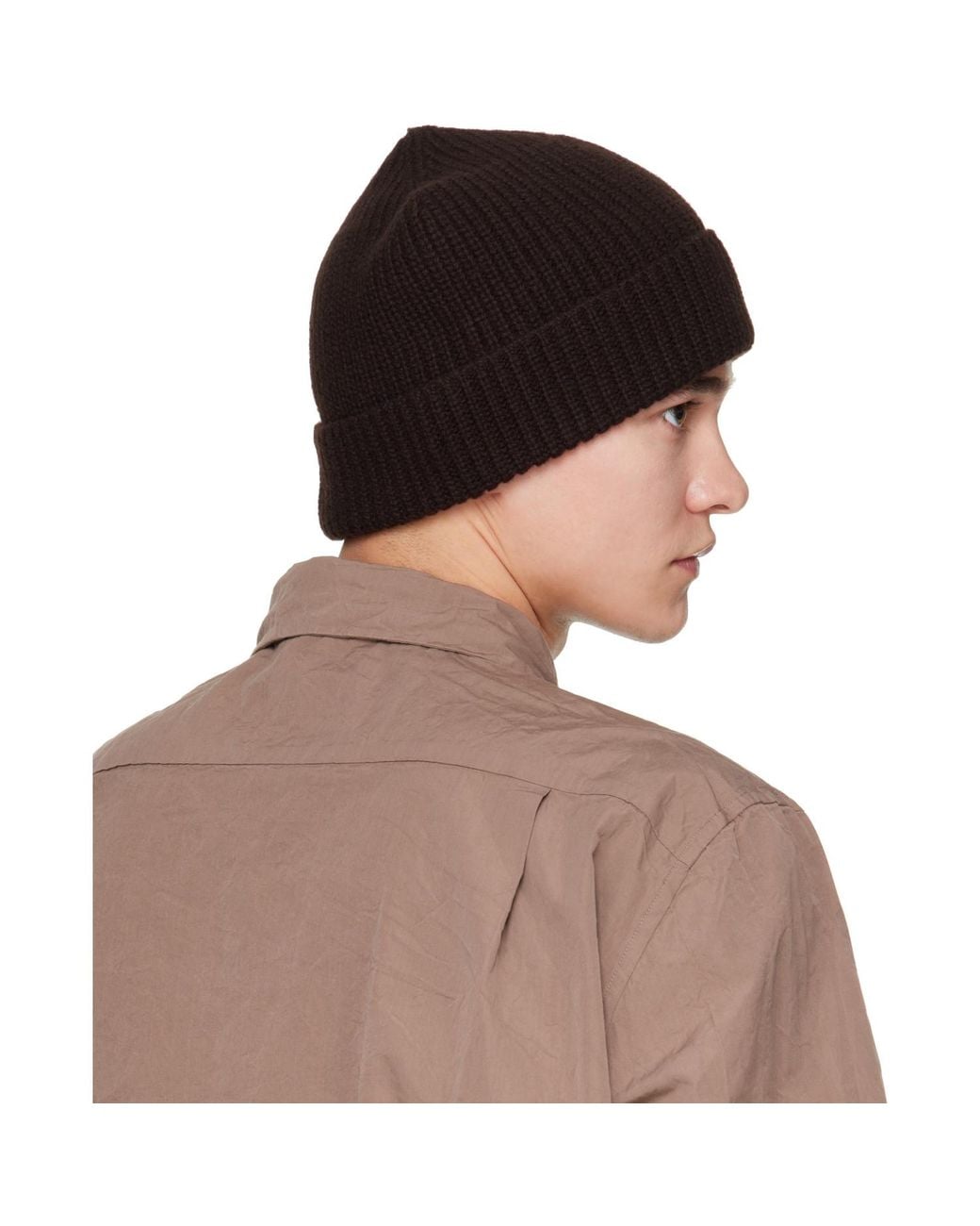 Casey Casey Brown Wooly Beanie for men