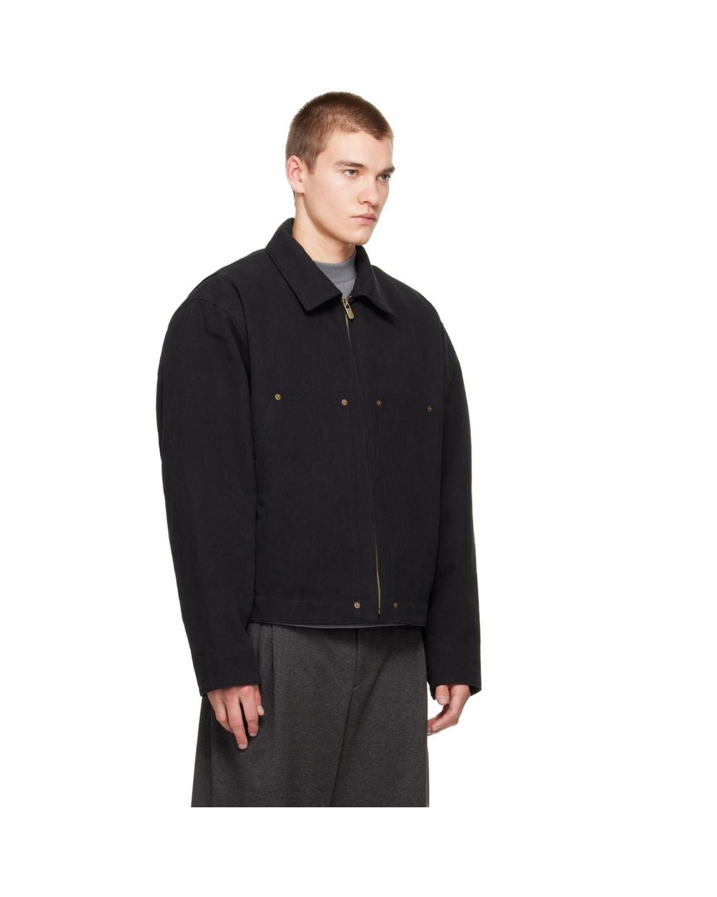 Seventh Black Worker Jacket for men