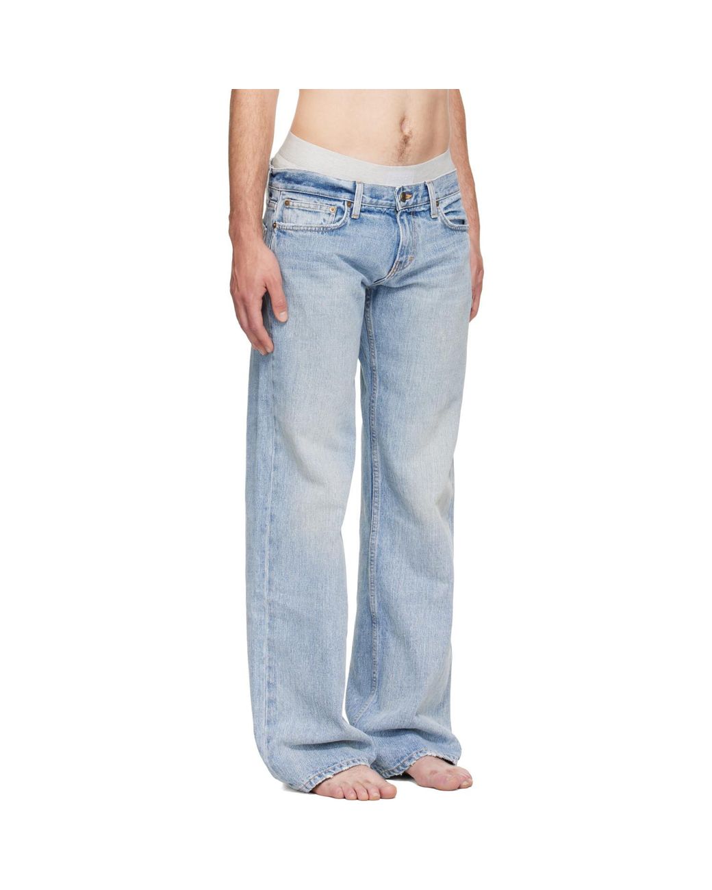 Raimundo Langlois Blue Bootcut Jeans for men