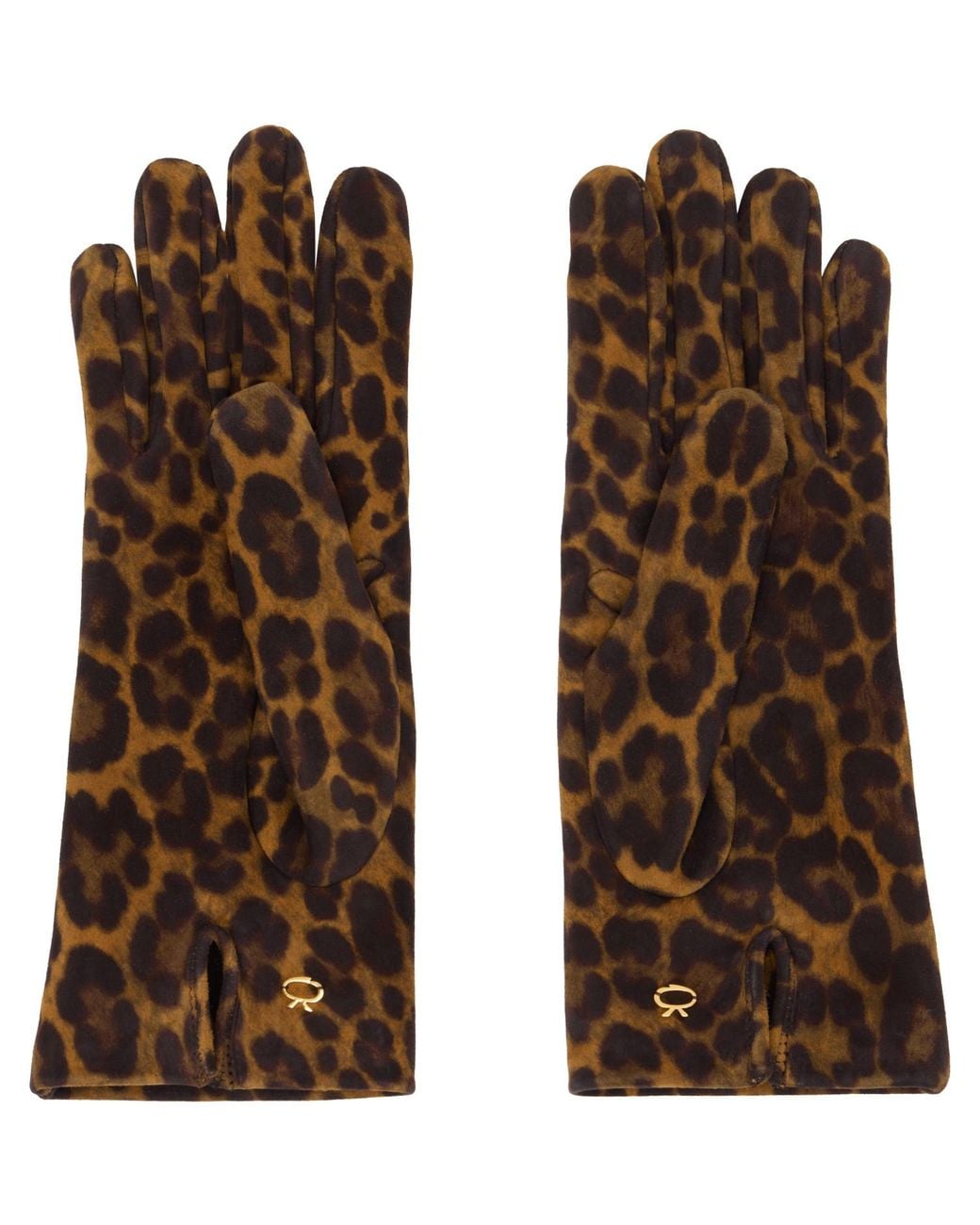 Gianvito Rossi Brown Suede Gloves
