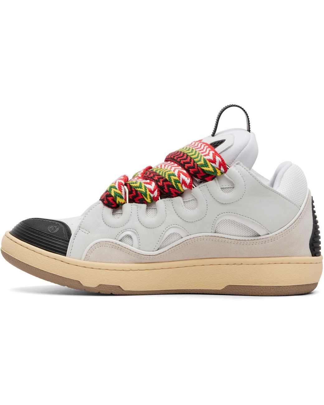 Lanvin White Curb Sneakers