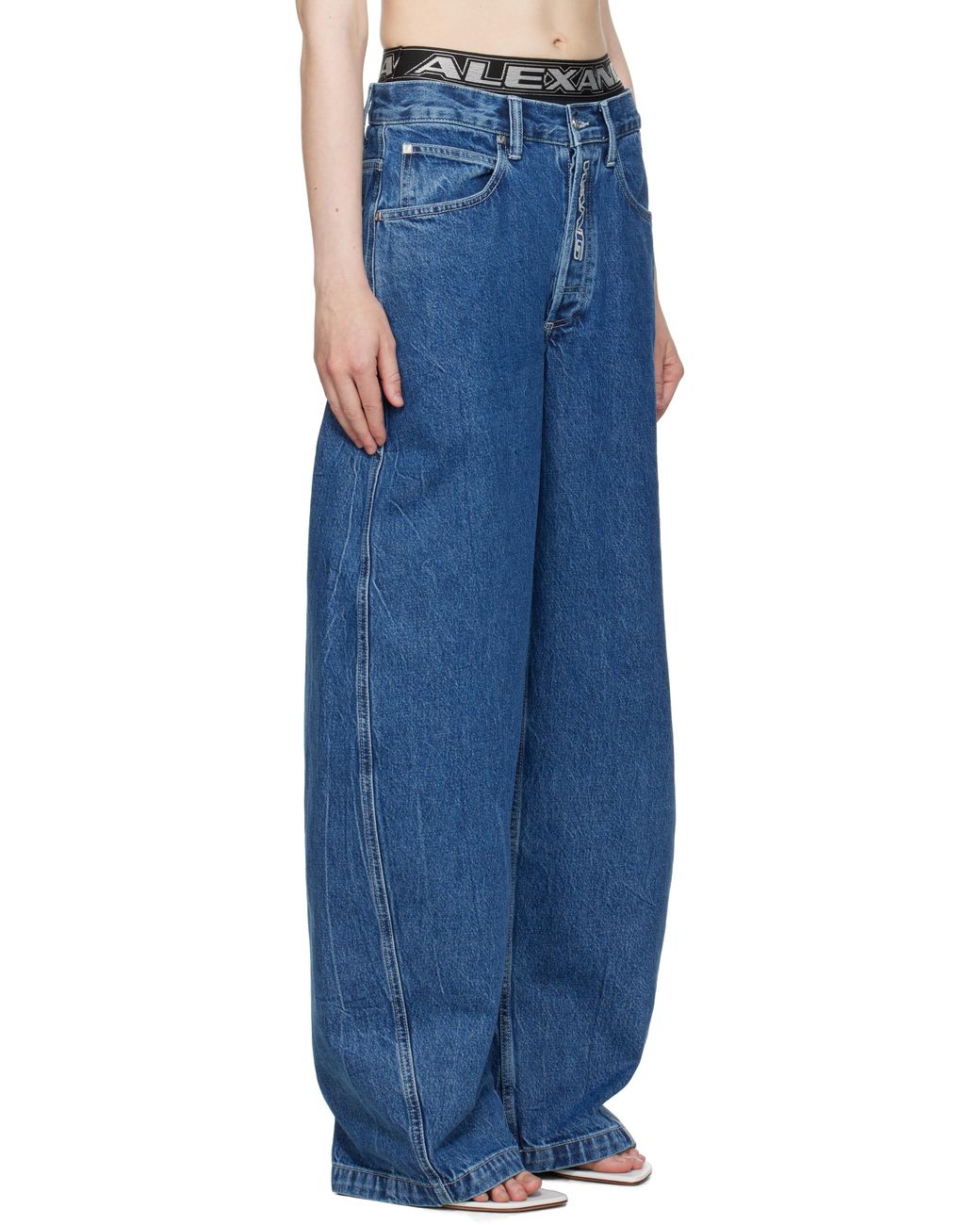デニム・ジーパン DENiM X ALEXANDER WANG 'Logo Elastic Prestyle Rounded' jeans Denim X Alexander Wang 'Logo Elastic Prestyle Rounded' Jeans