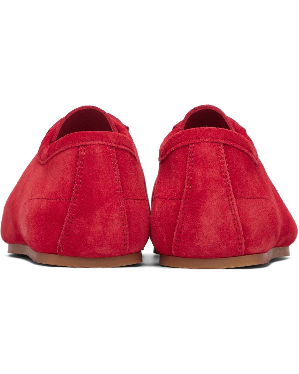 Dries Van Noten Red Suede Sneakers for men