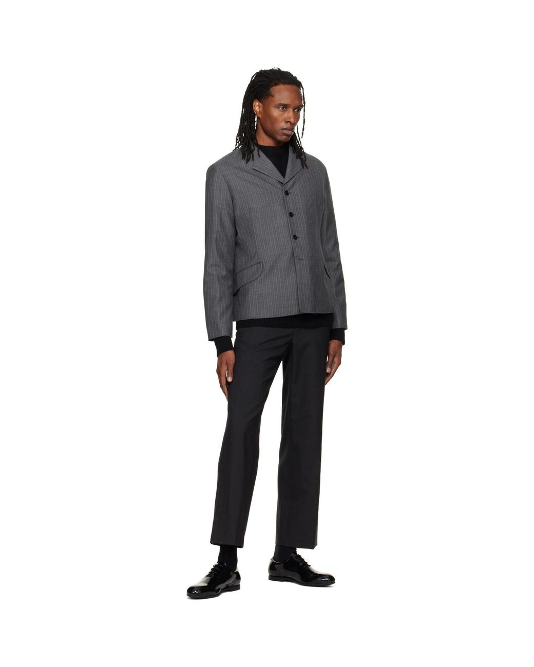 Jil Sander Gray Wool Blazer for men