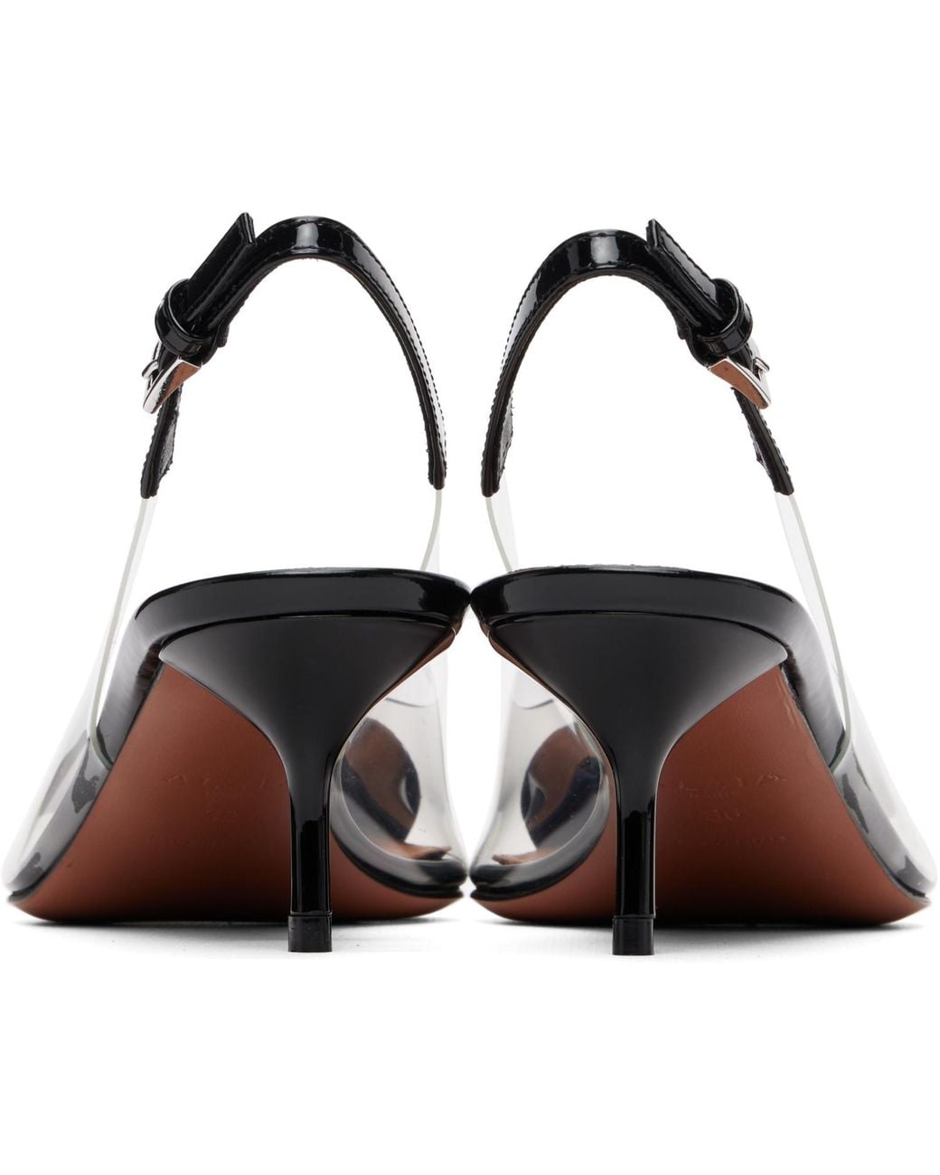 Alaïa Black 'Le Cœur' Slingback Heels