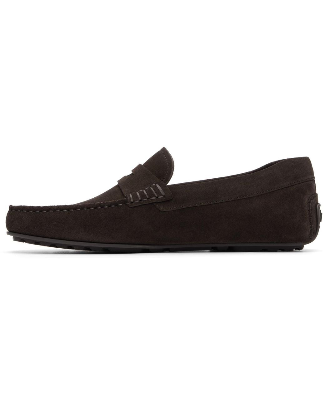 Boss Black Penny Trim Suede Loafers for men
