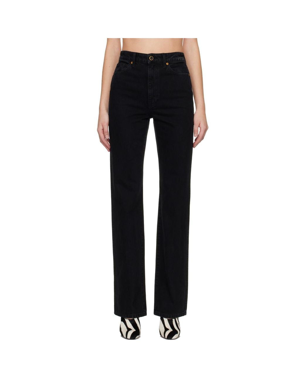 Khaite Black Danielle Jeans