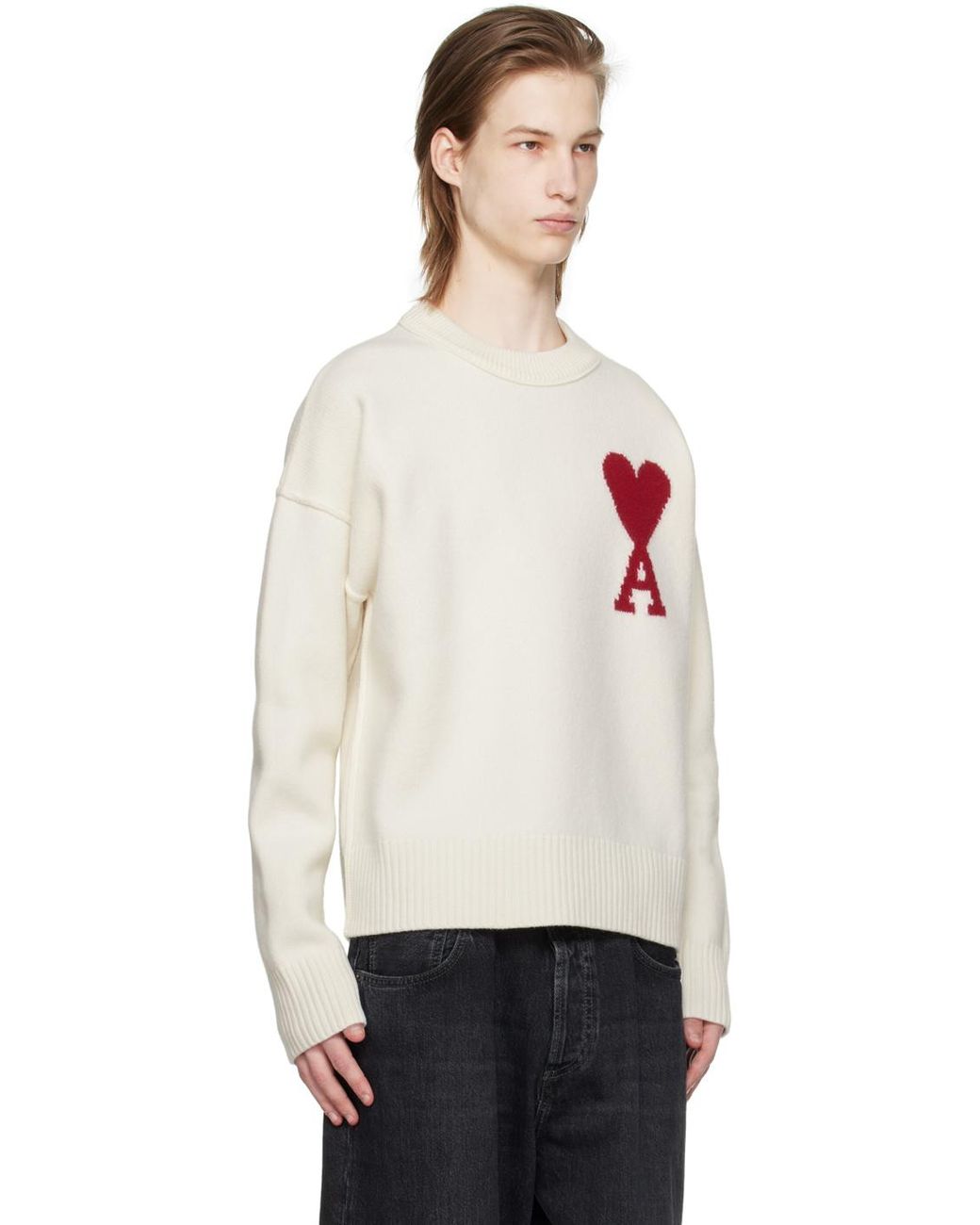 Ami de coeur oversize crewneck sweater sale