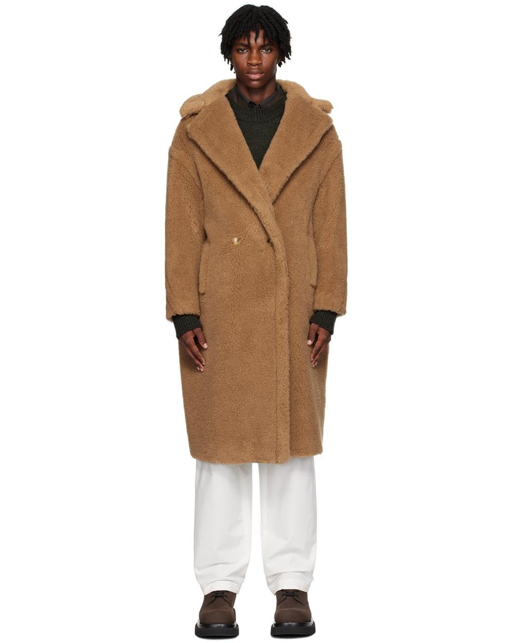 Max mara 2024 camel teddy coat