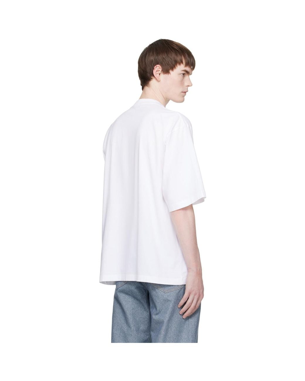 Marni White Cotton Beach Postcard Print' T-Shirt for men