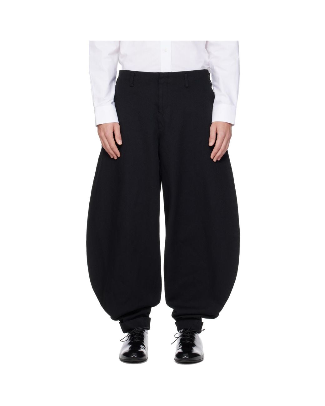 Comme des Garçons Black Heavy Kersey Trousers for men