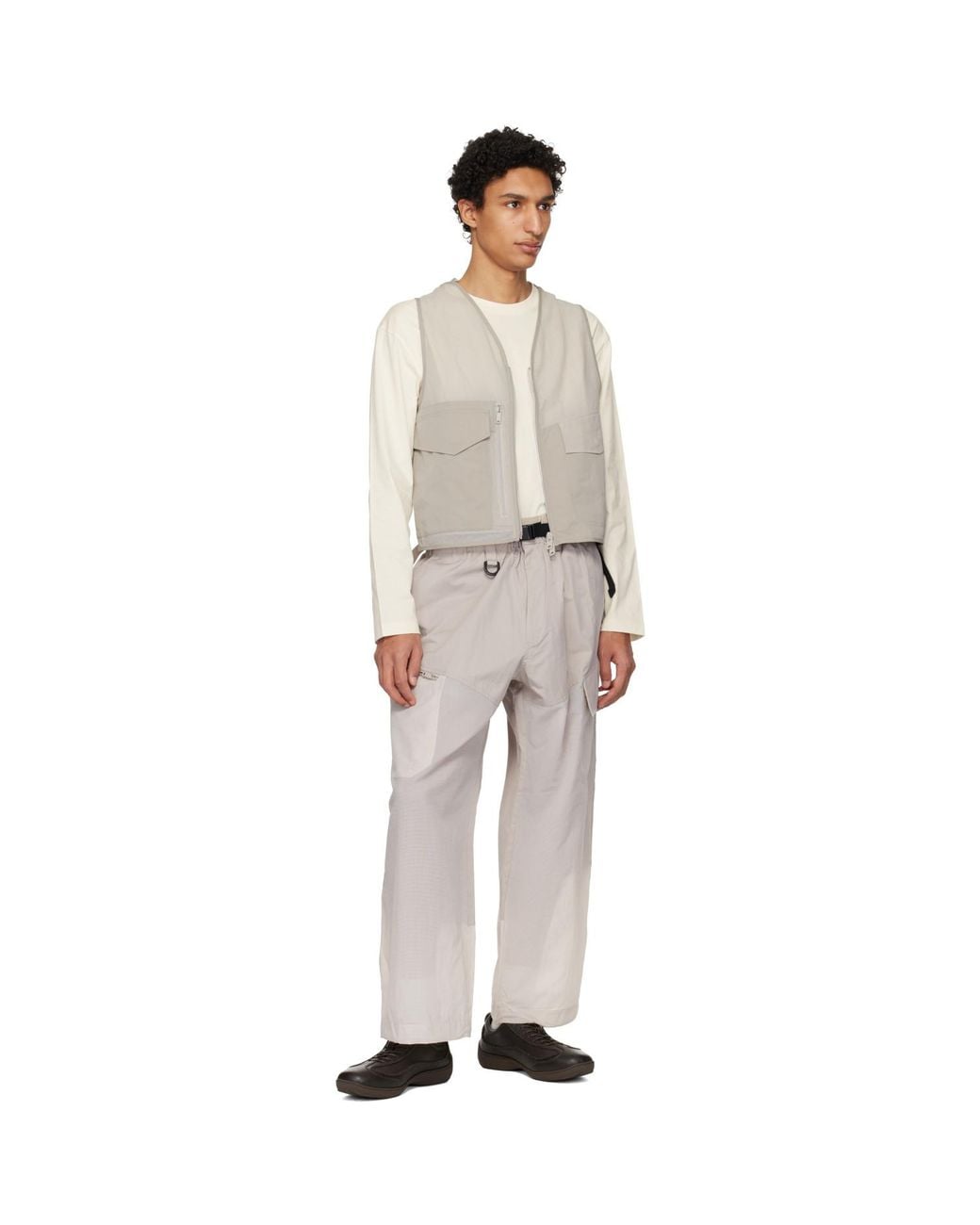 Y-3 Natural Ut Straightleg Cargo Pants for men