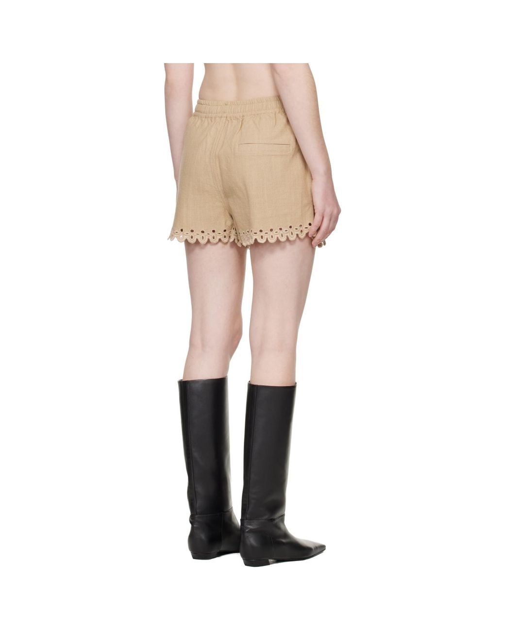 Isabel Marant Natural Balyme Shorts