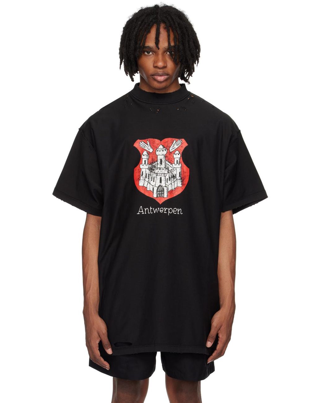 Antwerp Inside-Out cotton T-shirt in black - Balenciaga