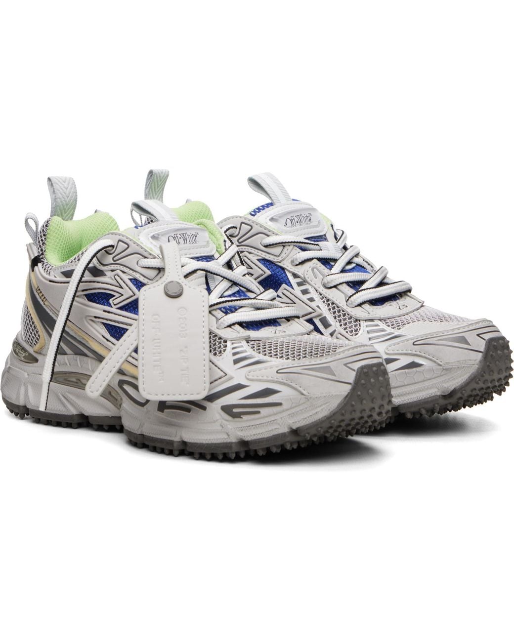 Off-White c/o Virgil Abloh Gray 'Be Right Back' Worn Out Sneakers