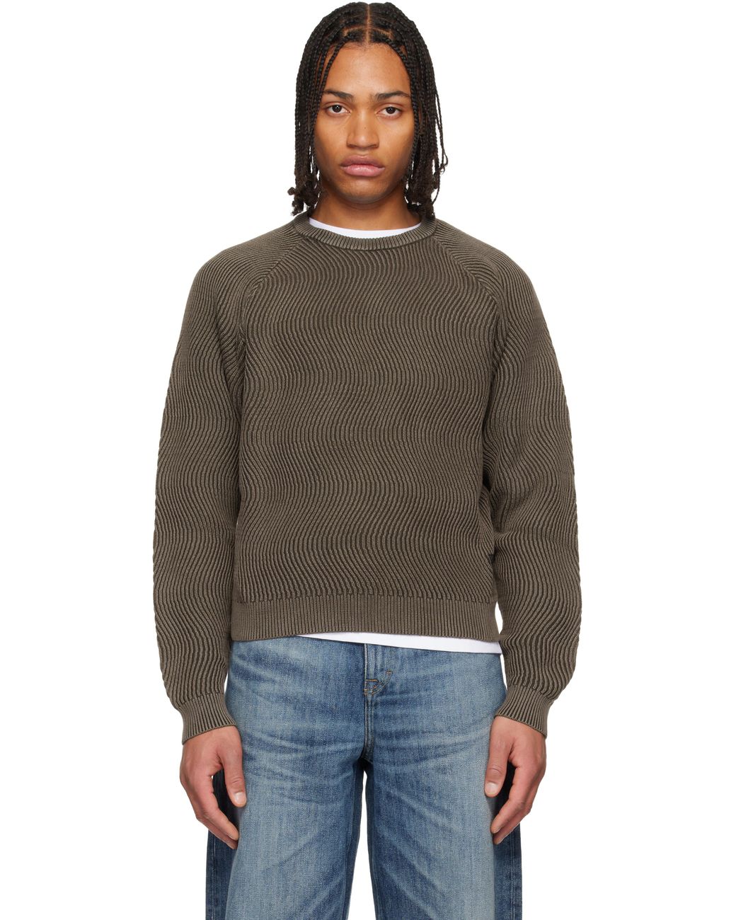 Dime Wave Knit Sweater in Black for Men | Lyst UK